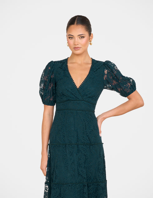 Elphava Puff Sleeve  Dress